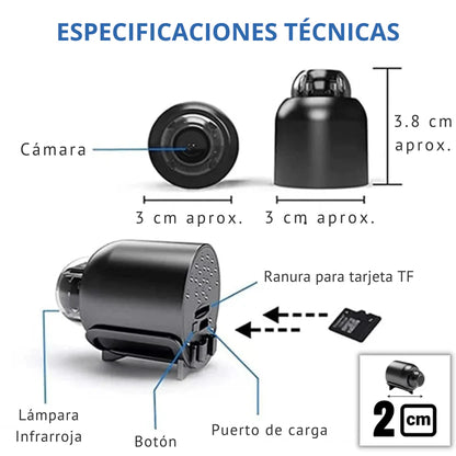 Mini Cámara Espía  – Protege tu hogar en tiempo real desde tu celular