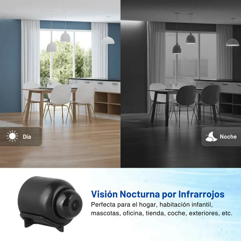 Mini Cámara Espía  – Protege tu hogar en tiempo real desde tu celular
