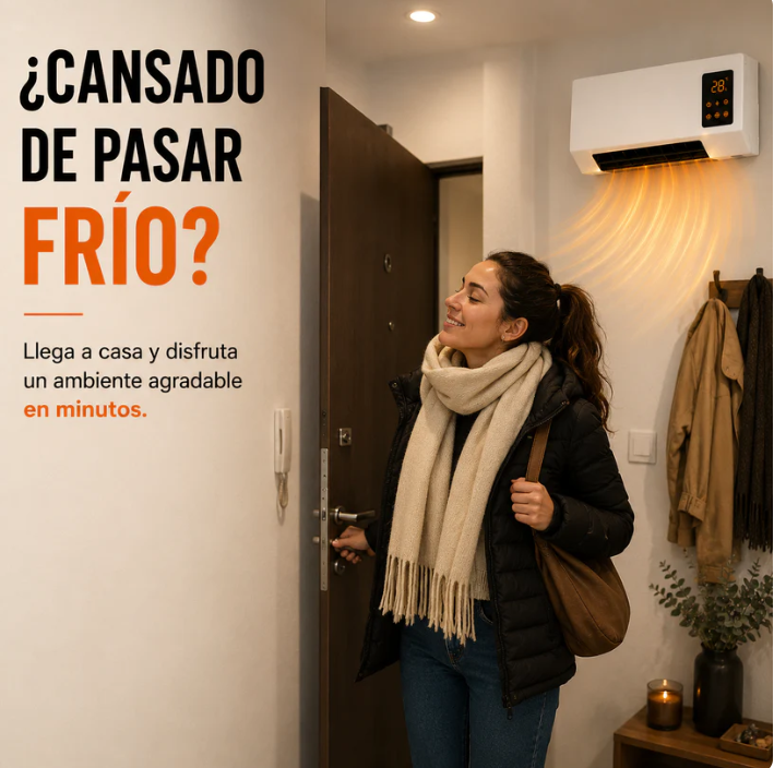 🌬️ Aire acondicionado 2 en 1 — Calienta en invierno y enfría en verano