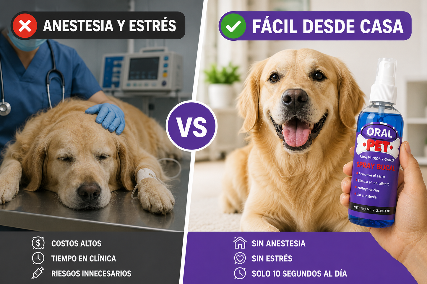 🐶 OralPet™ Spray Bucal Para Perros y Gatos