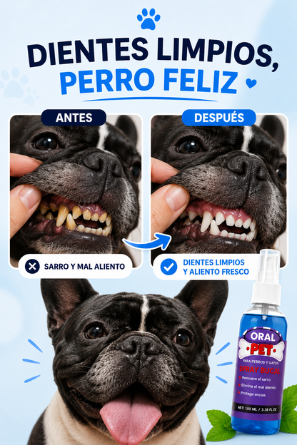 🐶 OralPet™ Spray Bucal Para Perros y Gatos