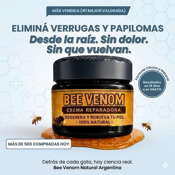 Bee venom - Elimina Verrugas y Papilomas Desde Casa, Sin Dolor y sin que vuelvan