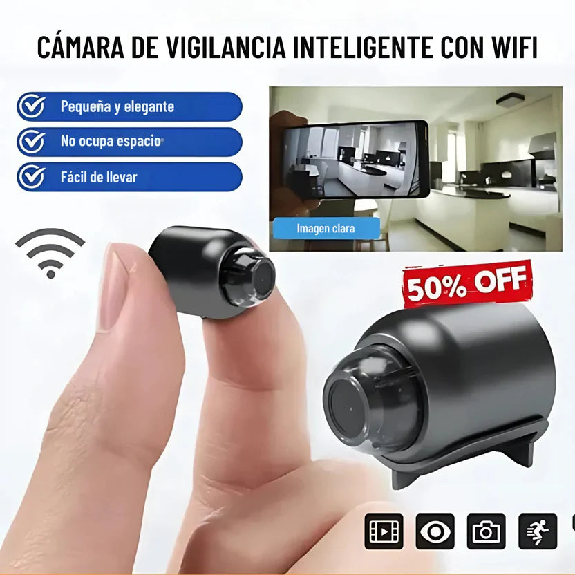 Mini Cámara Espía  – Protege tu hogar en tiempo real desde tu celular