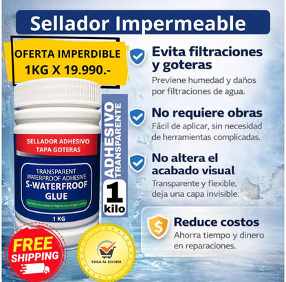 Sellador Impermeable Transparente 1 LITRO